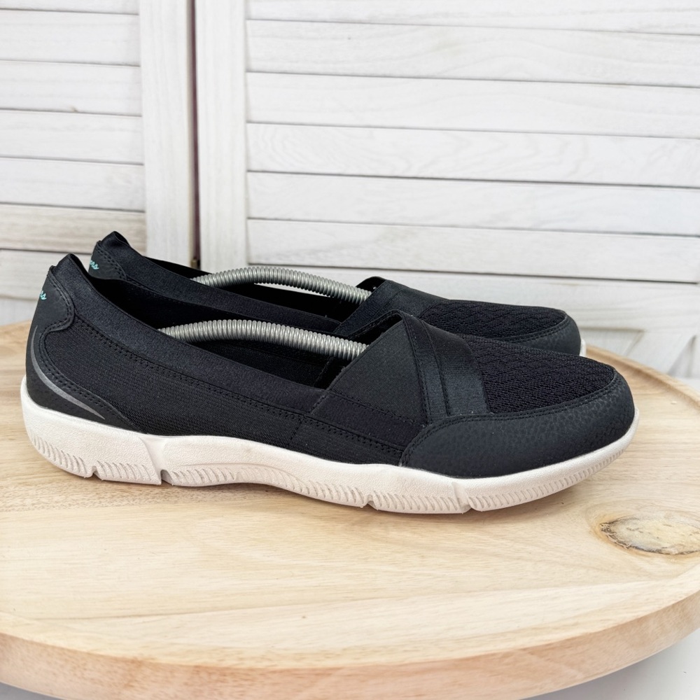 Skechers Be Lux Daylights Knit Slip On Loafer Sneakers Black‎ Womens 8.5